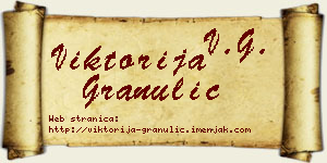 Viktorija Granulić vizit kartica